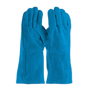 High Quality Cowhide Split Leather Palm Welder Gloves Heavy Duty Leather Industrial Spark <b>Fire</b> Retardant Welding Safety Gloves - Product Image 6