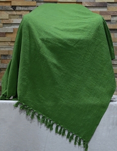 Manta de Algodón Hecha a Mano, Tejida, de Color Verde Sólido, para Sala de Estar, Sofá y Sillón, Venta al Por Mayor de Fábrica - Product Image 6