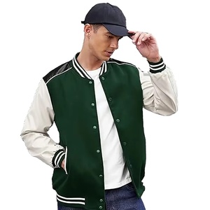 Custom Designed Heavy Duty Wool Varsity <b>Jacket</b> for Men Winter Outdoor <b>Canvas</b> <b>Jacket</b> Stand Collar Customized - Product Image 2
