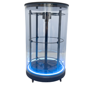 Pantalla LED Cilíndrica de Holograma 3D 360 °   Ventilador LED Giratorio con Pantalla Holográfica Publicitaria - Product Image 3