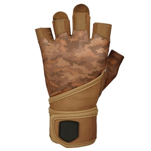 Gants de sport unisexes en cuir pour la musculation, demi-doigts, pour la gym et l'entraînement intensif - Product Image 3