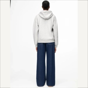 Sweat-shirt à capuche oversize, couleur unie, coton French Terry, décontracté, unisexe, coupe classique, pour l'automne - Product Image 4