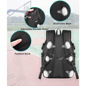 Sac à dos de basketball personnalisé, imperméable, grande capacité, sac pour équipement sportif avec compartiment séparé pour ballon, rangement pour chaussures et voyage - Product Image 5