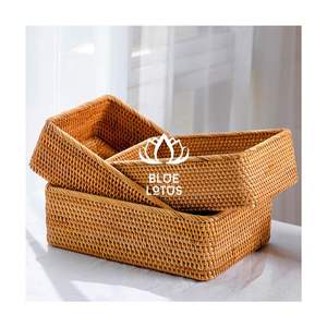 ¡OFERTA ESPECIAL! Bandejas de ratán tejidas a mano 2026 para desayunos en la cama y servicio de té, 100% puras, hechas a mano, limpias, seguras, decoración artesanal para el hogar. - Product Image 1