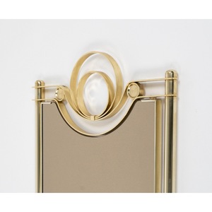 Industry Trending Art Deco Brass Framed Wall Mirror With Gold Finish Decorative Design - Product Image 5