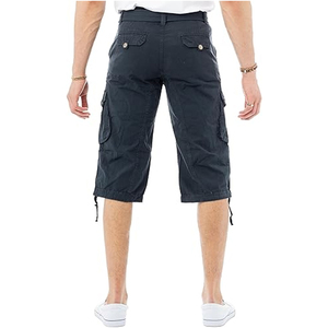 <b>Long</b> men's <b>cargo</b> <b>shorts</b> with multiple flap pockets reinforced details and tough build made for adventures <b>Cargo</b> <b>Shorts</b> for Men's - Product Image 5