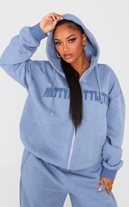 Sudadera con Capucha Holgada de Algodón 100% Bordada Personalizada para Mujer, Talla Grande, Estilo Casual, Otoño/Invierno - Product Image 4