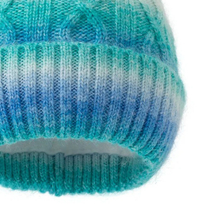 IBERIA SPORTS Unisex Knitted Beanie Hat Pom Pom Color Blocking <b>Winter</b> <b>Cap</b> Sublimation Transfer Print Wool Outdoor Casual Adult - Product Image 5