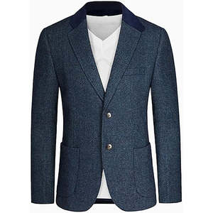 Blazer décontracté de haute qualité en tissus personnalisables pour homme, costume formel à simple boutonnage pour affaires et banquets - Product Image 1