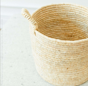 Panier de rangement en corde de jute naturelle fait main avec poignées, panier à linge tissé, organisateur de décoration pour la maison - Product Image 2