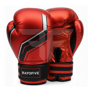 Guantes de Boxeo Profesionales de Nuevo Diseño, Personalizados, de Cuero Genuino, con Absorción de Humedad, Cierre de Velcro, Alta Calidad - Product Image 1