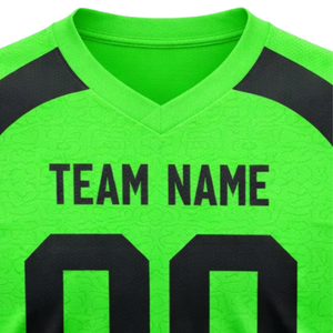 Camiseta de Fútbol Americano Personalizada con Sublimación, Cuello en V, Transpirable, de Poliéster, Uniforme de Equipo, OEM, ODM, Venta al Por Mayor - Product Image 5