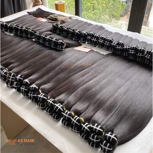 Cheveux bruts vietnamiens paquets non traités extensions de cheveux de trame meilleure qualité couleur noire naturelle pas d'emmêlement pas de perte - Product Image 2