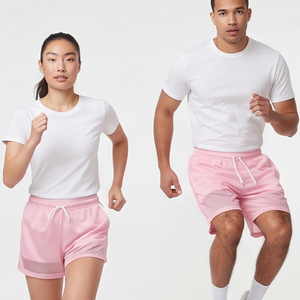 Shorts en maille transparente pour hommes, tissu léger et doux, 100% polyester, shorts en maille transparente pour femmes, shorts en maille transparente sur mesure - Product Image 4