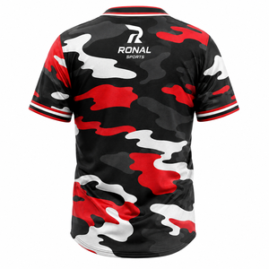 Camiseta de béisbol auténtica para hombre con costuras resistentes, tela transpirable y nombre y número personalizados para torneos deportivos - Product Image 2