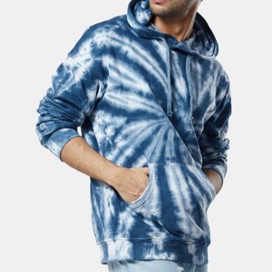 Sudadera con Capucha Tie Dye para Hombre, Nueva Colección 2026, Corte Regular, Algodón French Terry, Estilo Casual Otoñal, Diseño con Bolsillo Frontal, OEM - Product Image 2