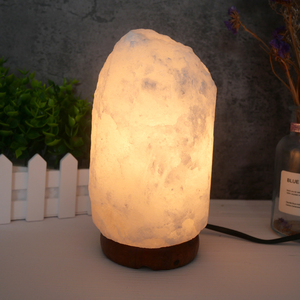 Lámparas de Sal del Himalaya Talladas, las Más Vendidas, Cristal Natural Puro, Material de Decoración Duradero, Lámpara de Sal con Base de Madera - Product Image 6
