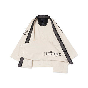 Kimono Blanco de BJJ Unisex, 100% Algodón, Ropa de Artes Marciales, Corte Regular, Elástico, Transpirable, Logotipo Impreso en la Manga Izquierda, para Bebés y Niños Pequeños - Product Image 6