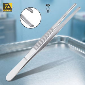 Pinzas de tejido dental de grado médico 2x3 de 4.5 pulgadas, pinzas pequeñas tipo pulgar, proveedor de instrumentos de acero inoxidable personalizados - Product Image 3