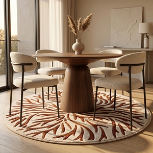 Handmade Embroidered Round Placemat Beaded Table Mat Floral <b>Cushion</b> <b>Pad</b> for Home Dining Events - Product Image 5