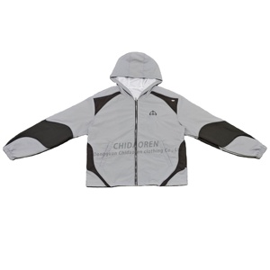 Chaqueta Técnica para Hombre, 100% Nailon, Impermeable, con Franjas Reflectantes, Diseño de Bloques de Color, Cortavientos - Product Image 1