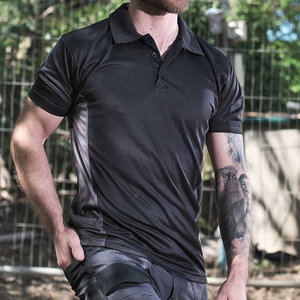 Polo de Trabajo para Hombre de Secado Rápido, Bicolor, Transpirable, que Absorbe la Humedad, con Bloques de Color, Manga Corta, Venta al por Mayor - Product Image 4