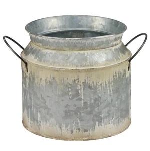 Top Selling Farmhouse Rustic Flower Vase Vintage <b>Galvanized</b> Metal Milk Can Decorative for Home Decor Customizable Size - Product Image 3