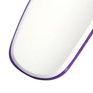 Protège-tibias de sport à motif flamme jaune et violet, impression par sublimation, matériau PP, équipement de protection pour adultes - Product Image 6