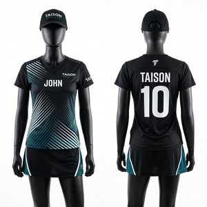 Womens Olive Green Tennis Uniform 180 GSM Polyester Spandex Pleated Dress Sublimation Custom Logo - Product Image 6