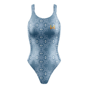 Competition Swimwear Elegant Design Trending Printed Swimming Suit Top Quality Wear Ladies Training One Piece Swimsuit - Product Image 3