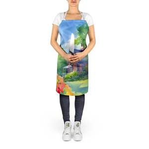 Massachusetts Mayflowers Watercolor Unisex Large Multicolor <b>Apron</b> for Cooking Baking Crafts <b>Gardening</b>-Adult Women and Men - Product Image 5