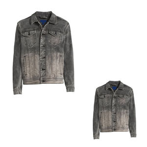 Nouvelle veste en jean élégante pour homme, en coton de qualité supérieure, style décontracté, personnalisable, vente en gros et vêtement d'extérieur en denim - Product Image 4