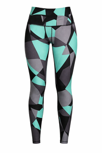 Leggings pour femmes sur mesure, de haute qualité, respirants, écologiques, taille mi-haute, pour le sport et le yoga, en Spandex/Polyester, fournis directement par l'usine - Product Image 3