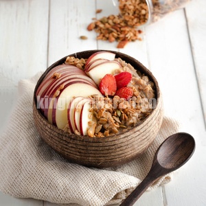 Handmade <b>Coconut</b> <b>Shell</b> Bowl Wholesale Natural Organic Eco Friendly Tableware for Restaurants Hotels and Home Dining - Product Image 2
