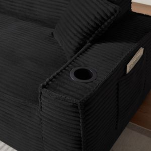 Divano Moderno a 3 Posti Senza Struttura per Spazi Abitativi Compatti, Facile da Utilizzare per Appartamenti, Uffici, Case - Product Image 6