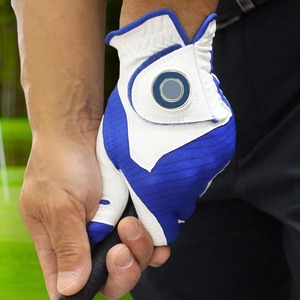 Gant de golf pour homme en tissu doux, respirant et confortable, conçu professionnellement avec système d'adhérence amélioré, en cuir Cabretta et fermeture auto-agrippante - Product Image 3