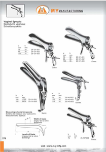 Spéculum vaginal en acier inoxydable, instrument chirurgical pour examen gynécologique, spéculum OB GYN - Product Image 4
