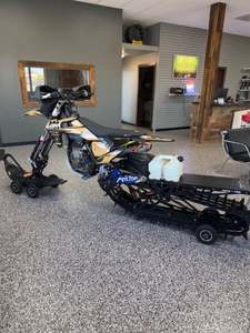 For Sale 2019 Husqvarna 450 paired with a 2023 MTN.TOP (C3) snow bike kit 80hrs come with stock <b>parts</b> and manual - Product Image 5