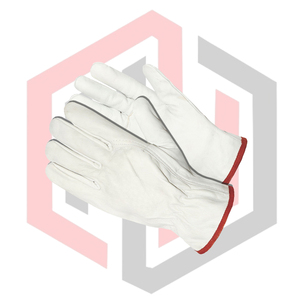 Leather Safety Driver Gloves Made Soft Smooth Goatskin Leather Anti-Slip Anti-static Adjustable <b>Wristlet</b> Cuff Unisex Gloves - Product Image 2