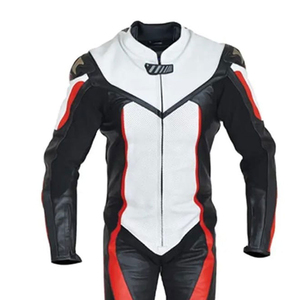 Traje de Motocicleta de Cuero con Construcción Resistente, Traje de Motocicleta de Cuero con Ajuste Equilibrado, Equipo de Conducción - Product Image 5