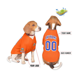 Camiseta de Béisbol Personalizada para Perros, sin Mangas, con Nombre y Número Impresos, Transpirable, Ecológica, de Secado Rápido, en Malla de Poliéster - Product Image 6