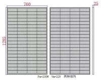 Panneaux solaires flexibles Sunfield SFED-F200M OEM, cellules mono grade A, 200W-240W, surface ETFE, étanche IP67, boîte de jonction 20.5%
