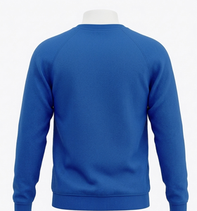 เสื้อฮู้ดผู้ชายสีน้ำเงินรอยัล ผ้าฟลีซ 100% คอตตอน ทรงปกติ สำหรับฤดูหนาว คุณภาพสูง แห้งเร็ว ระบายอากาศได้ดี รับสั่งทำพิเศษ - Product Image 2