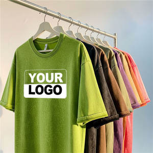 Camiseta Ligera con Hombros Caídos, Estampado Personalizado, Estilo Urbano, Manga Corta, con Bordado - Product Image 3