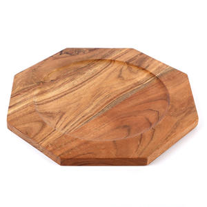 Juegos de platos de aperitivo de madera de mango de lujo, cargadores de madera, platos de cena, venta al por mayor, platos de madera para servir, exportación directa de fábrica - Product Image 5