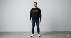 Sweat-shirt en coton à col rond, prix de gros, coupe classique, vêtements décontractés d'hiver, fabrication sur mesure, logo personnalisé, sweat-shirts pour hommes - Product Image 4