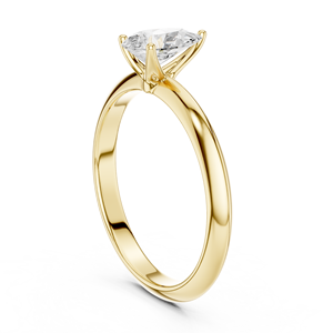 แหวนแต่งงานทรงหยดน้ำสุดคลาสสิกและทันสมัย ทองคำขาว 14K เพชรทรงลูกแพร์ 1 กะรัต ได้รับการรับรองจาก IGI เพชรเพาะเลี้ยงในห้องปฏิบัติการ แหวนหมั้น - Product Image 4