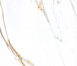 Calacatta Luce แผ่นพอร์ซเลนขัดเงาสีทองพื้นผิวหินอ่อนหรูหราสำหรับการตกแต่งภายในที่หรูหรา - Product Image 3