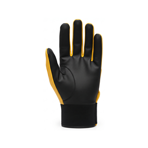 Gants de frappe de baseball en cuir lisse avec dos souple, gants de frappe de softball à poignée souple, sangle élastique, logo personnalisé, fournisseur OEM ODM - Product Image 2