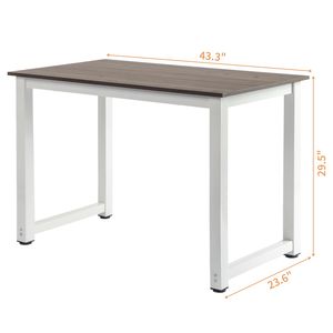 Tavolo per Laptop Regolabile in Altezza per Ufficio Domestico - Design Semplice con Robusta Superficie in Legno Finitura Grigia - Product Image 2